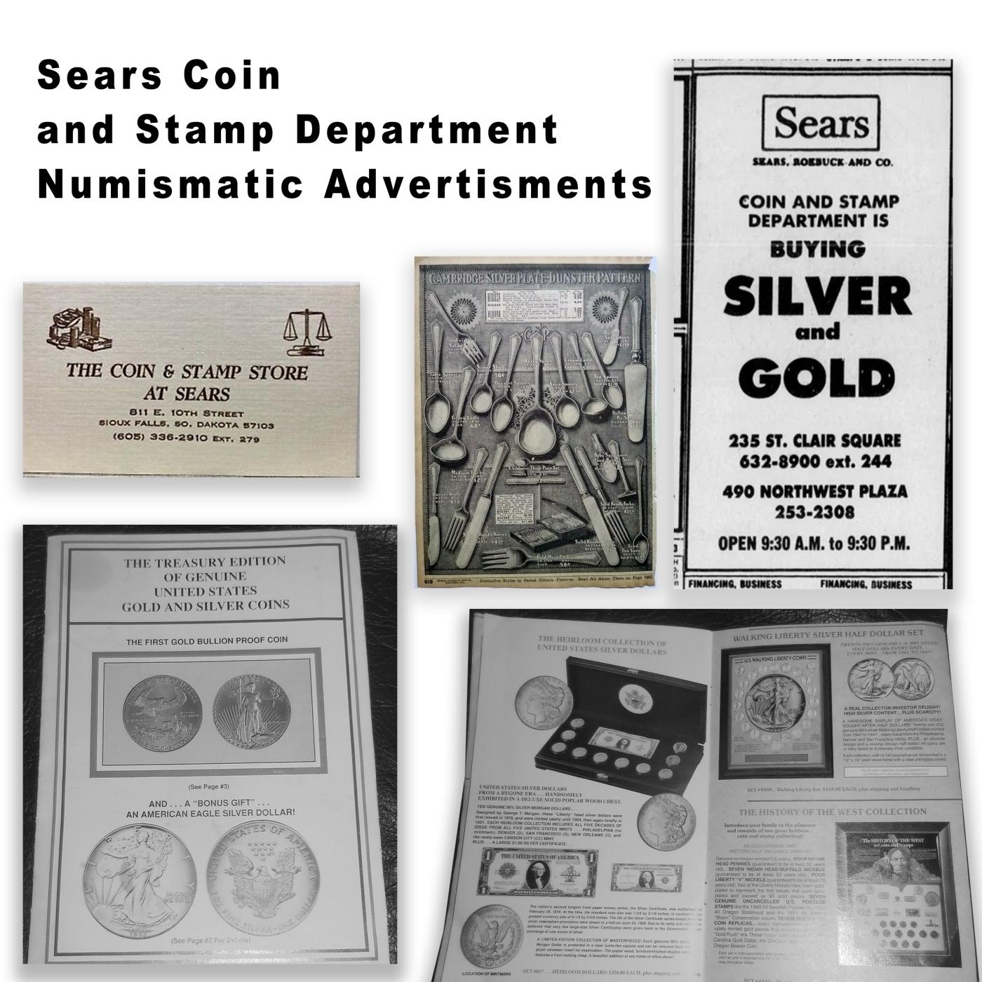 CN- SEARS Morgan Circulated 10 Coin Silver Dollar $1 Roll 'P' Rev/'P' Rev Ends