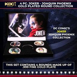 4 Coin Joker - Joaquin Phoenix - Gold Plated Round Collection