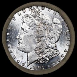 C- Morgan Dollar Roll From SEARS 10 Coin Rare UNC 1891/'P' Rev Ends