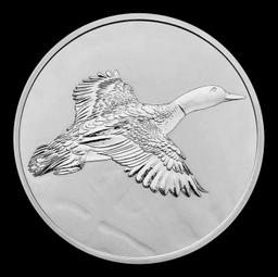 Gun & Rod (Duck) Style - 1 oz Silver Round Round