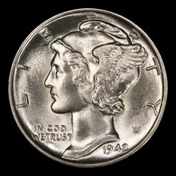 1942-p Mercury Dime TOP POP! 10c ms68+ FSB SEGS