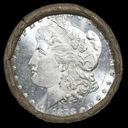 R- 10 Coin SEARS Unc Morgan Dollar Roll 1878/'P' Rev Ends