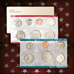 1980-1999 2 Decades Mint Set Run - 224 Coins, 18 Complete Sets