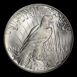 1927-d Peace Dollar $1 Grades ms63