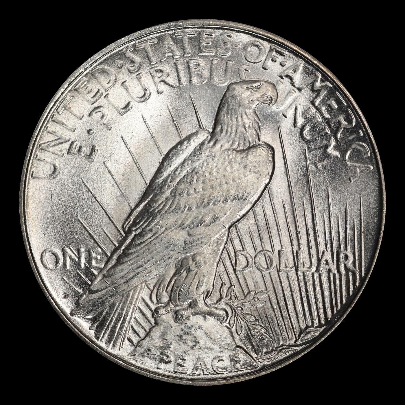1927-d Peace Dollar $1 Grades ms63