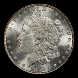 1879-p Morgan Dollar $1 Grades ms63+