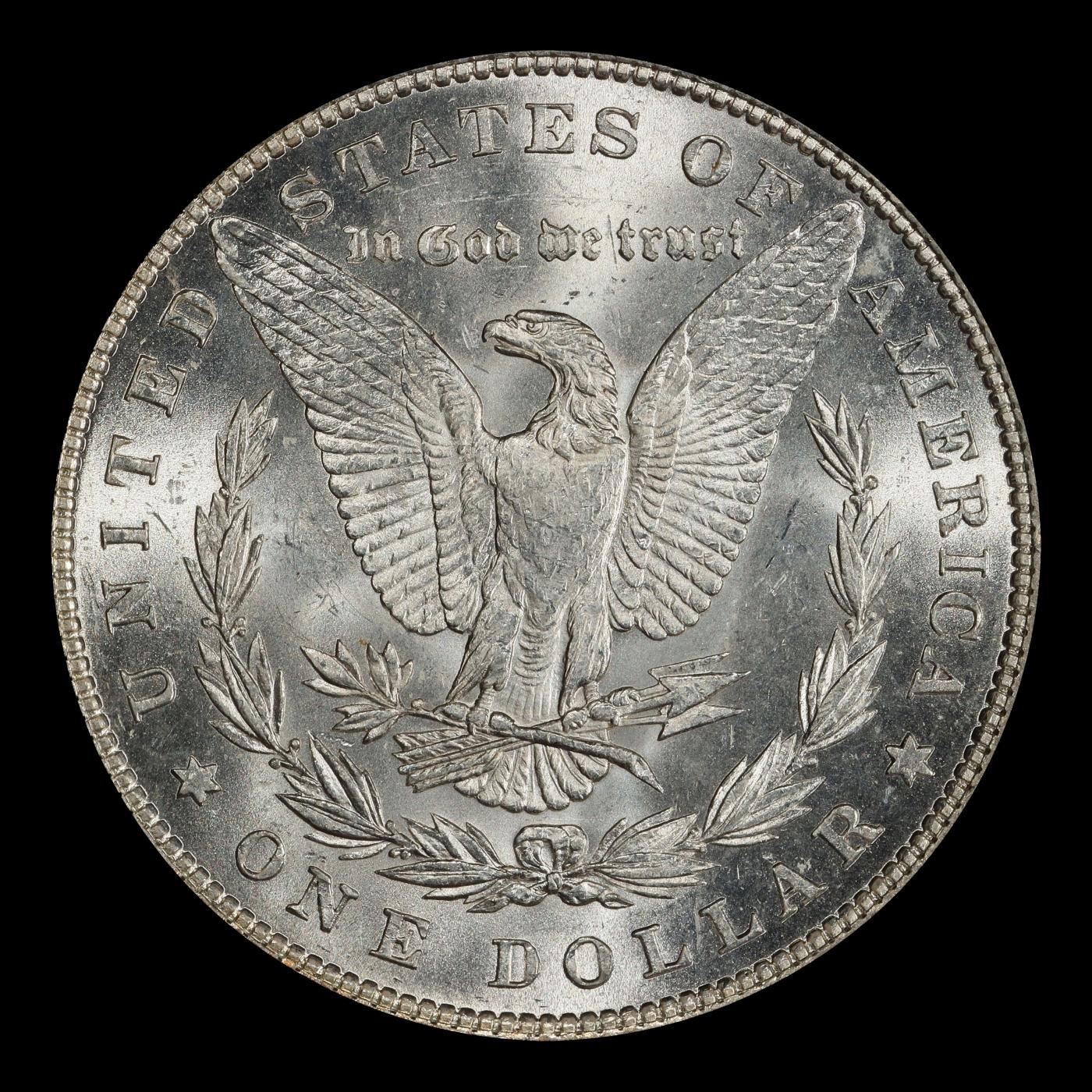 1879-p Morgan Dollar $1 Grades ms63+
