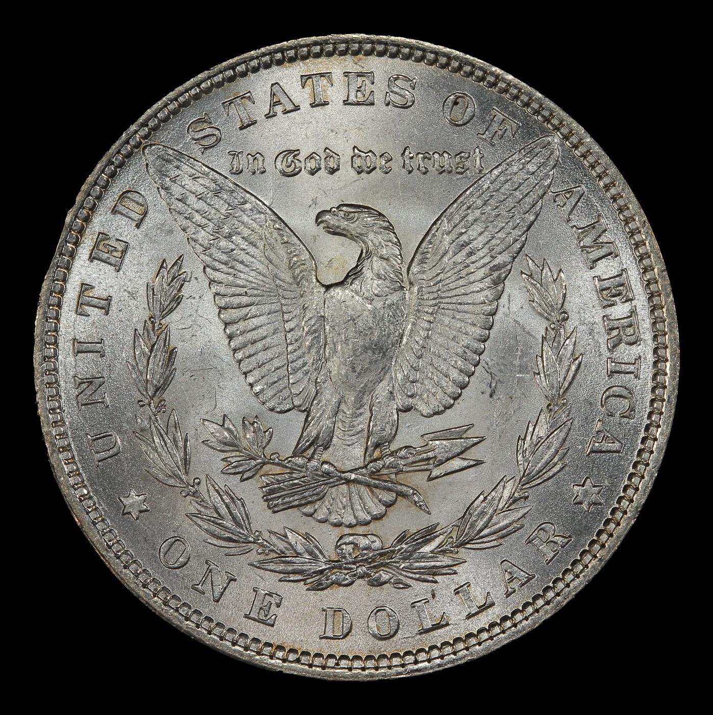 1880-p Morgan Dollar $1 Grades ms62+