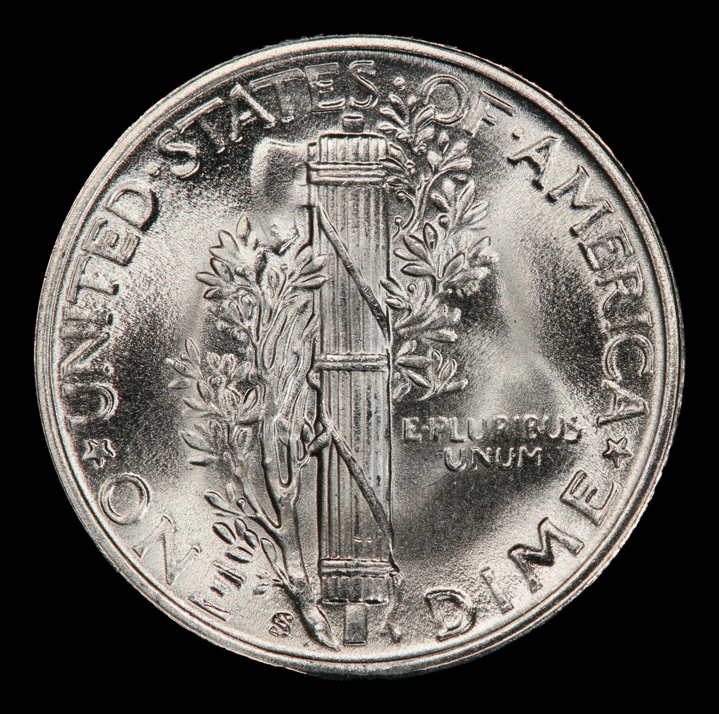 1944-s Mercury Dime 10c ms67 fsb SEGS