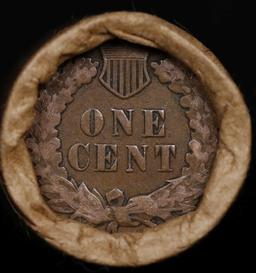 Lincoln Wheat Cent 1c Mixed Roll Orig Brandt McDonalds Wrapper, 1915-d end, Indian other end