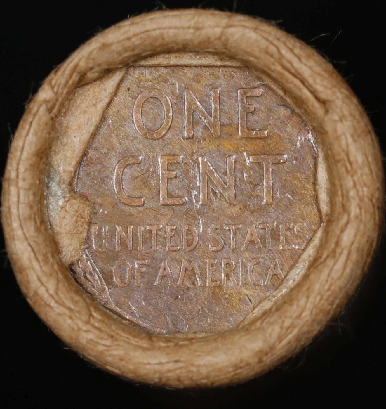 Lincoln Wheat Cent 1c Mixed Roll Orig Brandt McDonalds Wrapper, 1932-d end, Wheat other end