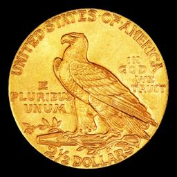 1929-p Gold Indian Quarter Eagle Near Top Pop! $2 1/2 ms66 SEGS