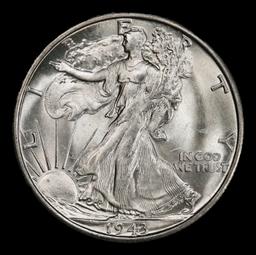 1943-s Walking Liberty Half Dollar 50c Grades ms66