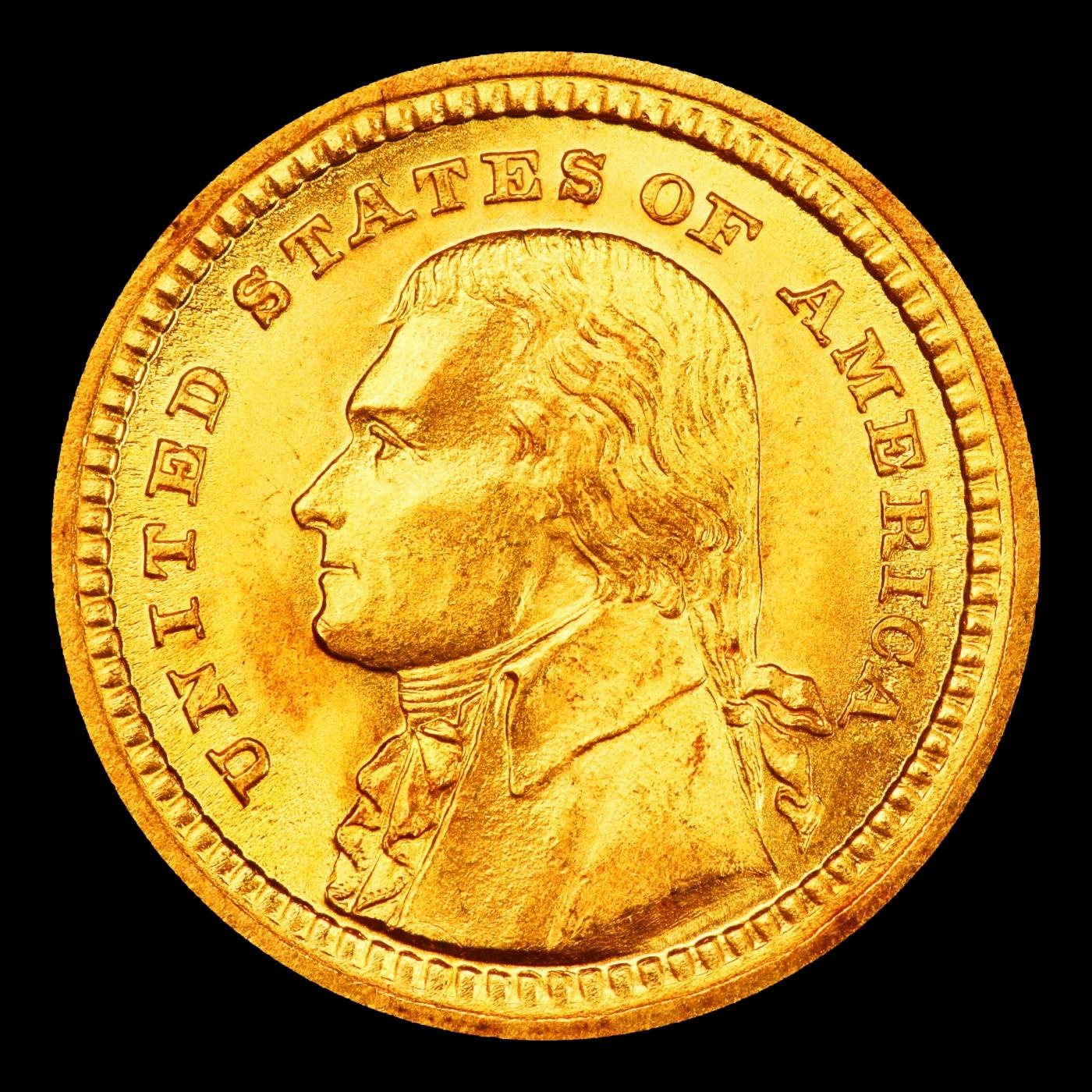 1903 Jefferson Louisiana Purchase Gold Commem Dollar Near Top Pop! 1 ms67 SEGS