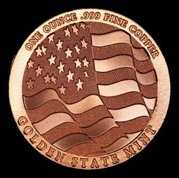 Bald Eagle Style - 1oz .999 Fine Copper Round