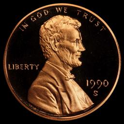 1990-s Proof Lincoln Cent 1c pr70 rd dcam SEGS