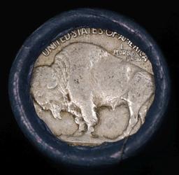 Buffalo Nickel Shotgun Roll in Old Bank Style 'Bell Telephone' Wrapper 1925 & D Mint Ends
