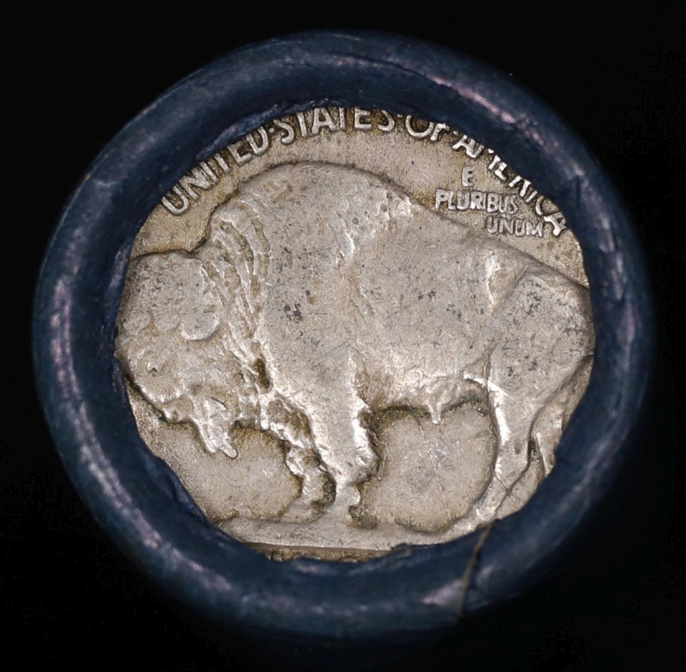 Buffalo Nickel Shotgun Roll in Old Bank Style 'Bell Telephone' Wrapper 1925 & D Mint Ends