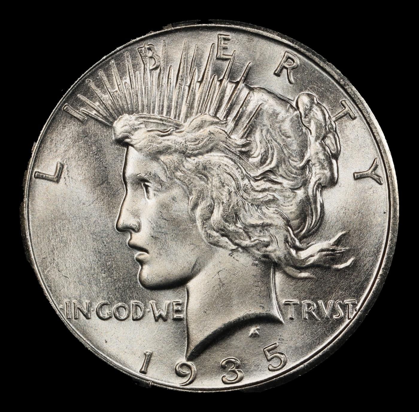 1935-s Peace Dollar $1 ms65 SEGS