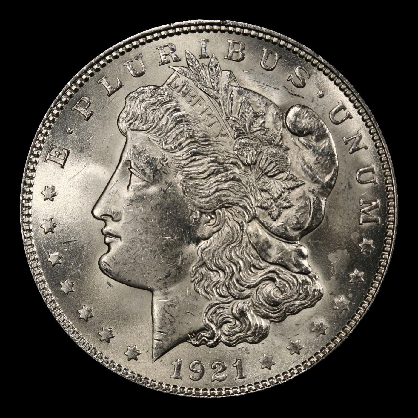 1921-p Morgan Dollar $1 Grades ms63