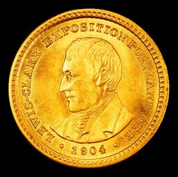 1904 Lewis & Clark Gold Commem Dollar Near Top Pop! 1 ms67+ SEGS