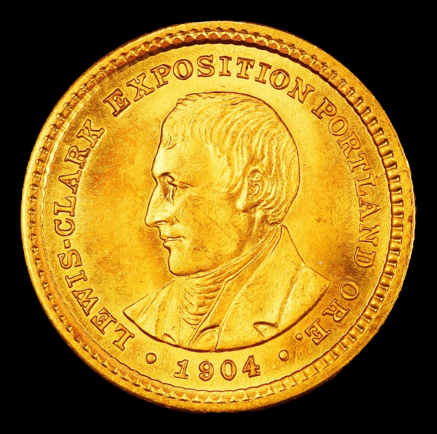1904 Lewis & Clark Gold Commem Dollar Near Top Pop! 1 ms67+ SEGS
