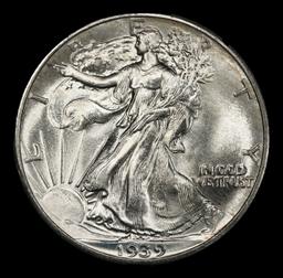 1939-p Walking Liberty Half Dollar TOP POP! 50c ms68+ SEGS