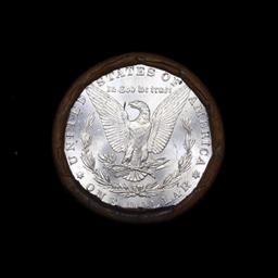 Full solid date 1887-p Uncirculated Morgan silver dollar roll, 20 coins