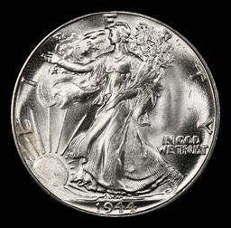1944-p Walking Liberty Half Dollar Near Top Pop 50c ms67 SEGS