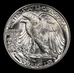 1944-p Walking Liberty Half Dollar Near Top Pop 50c ms67 SEGS