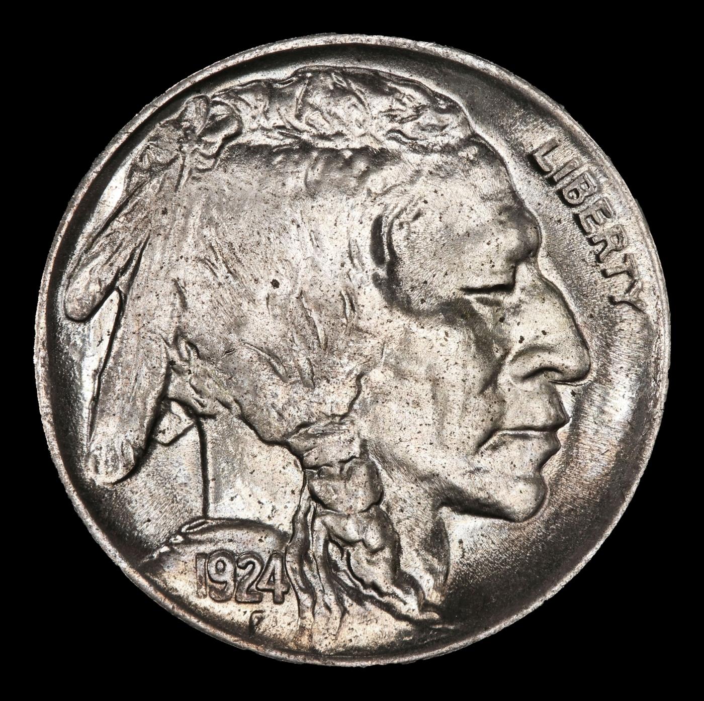 1924-p Buffalo Nickel Near Top Pop! 5c ms66+ SEGS