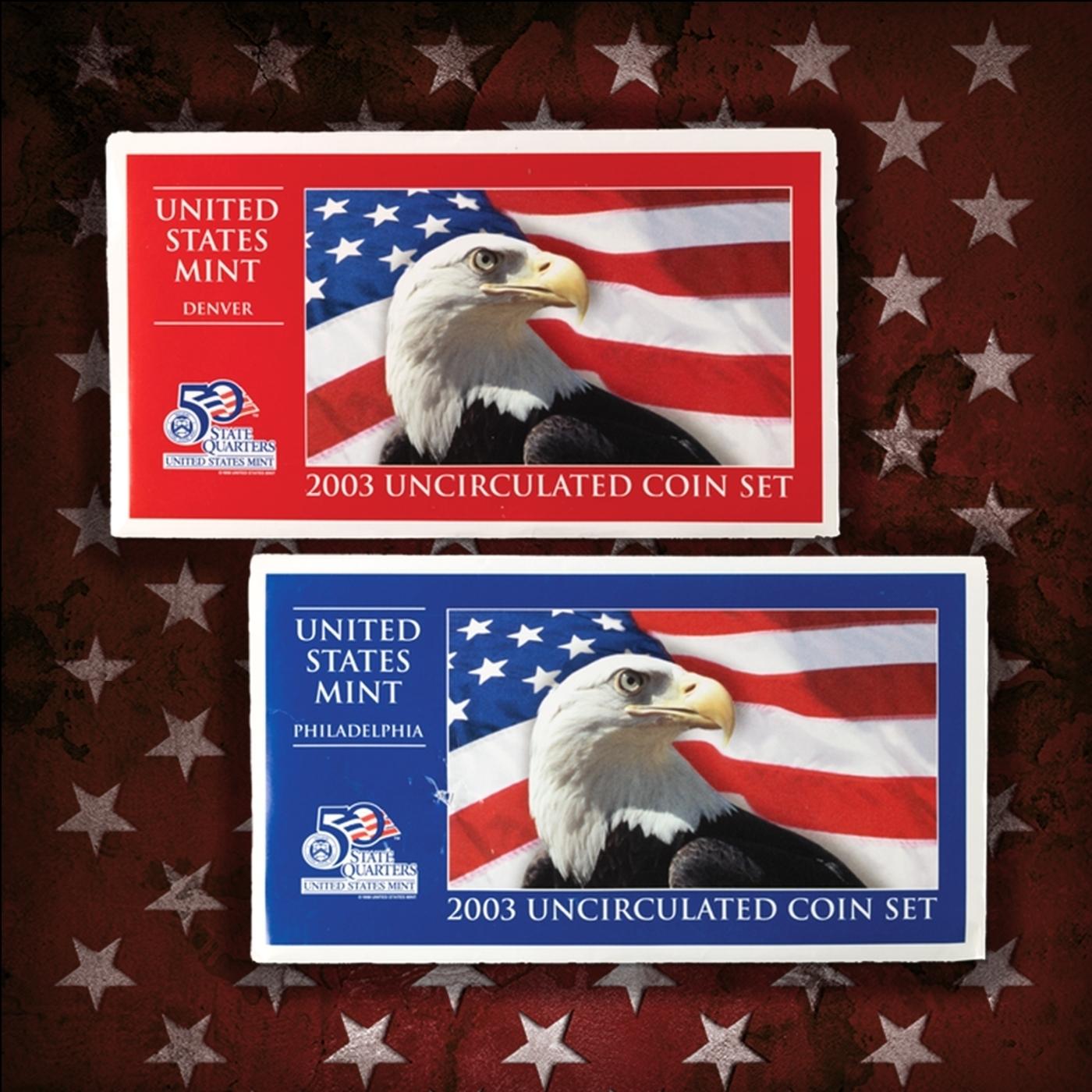1999-2009 Mint Set Run - 256 Coins, 11 Complete Sets Complete 50 State Quarters & Territories Run