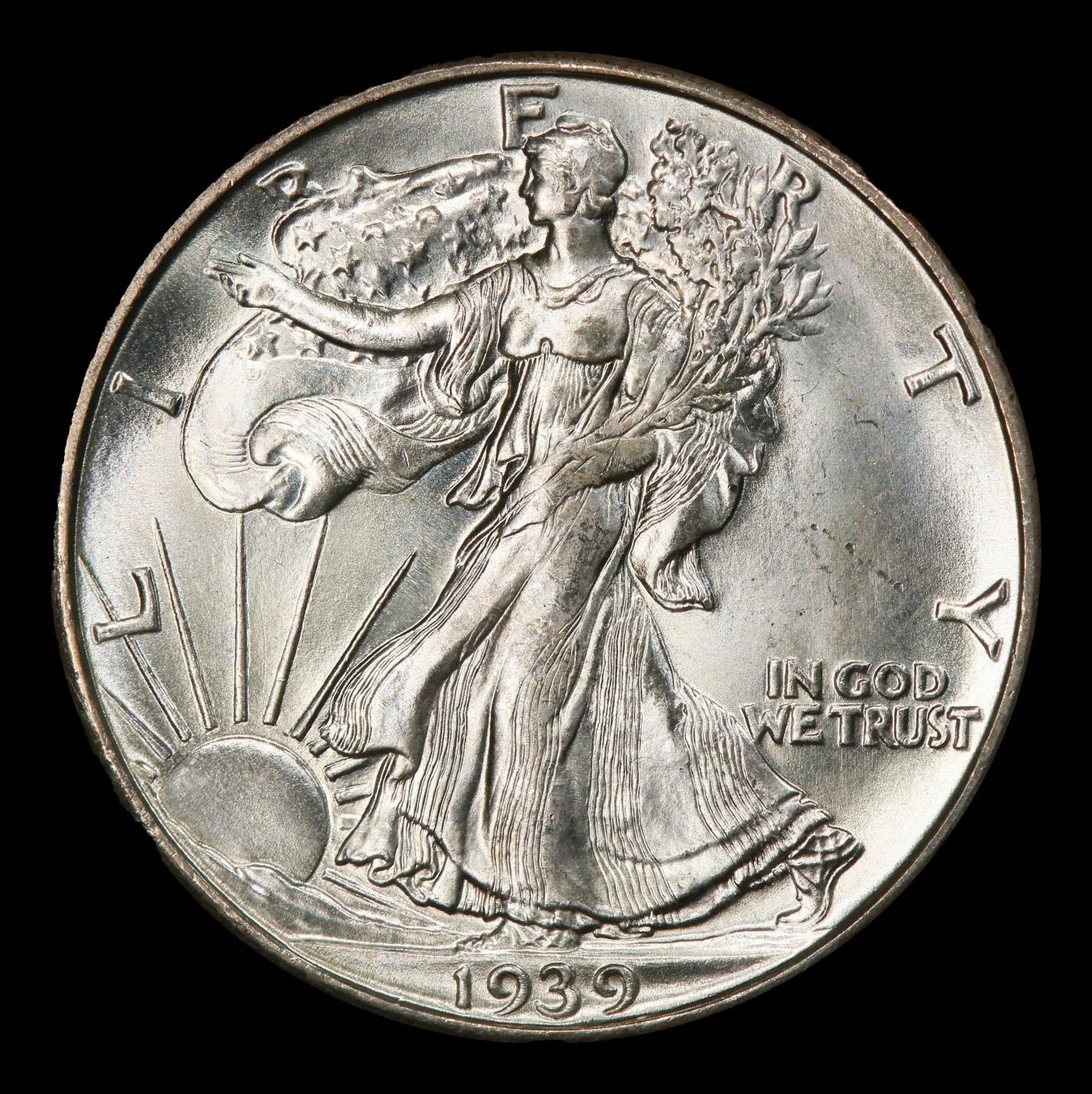 1939-d Walking Liberty Half Dollar 50c ms66+ SEGS