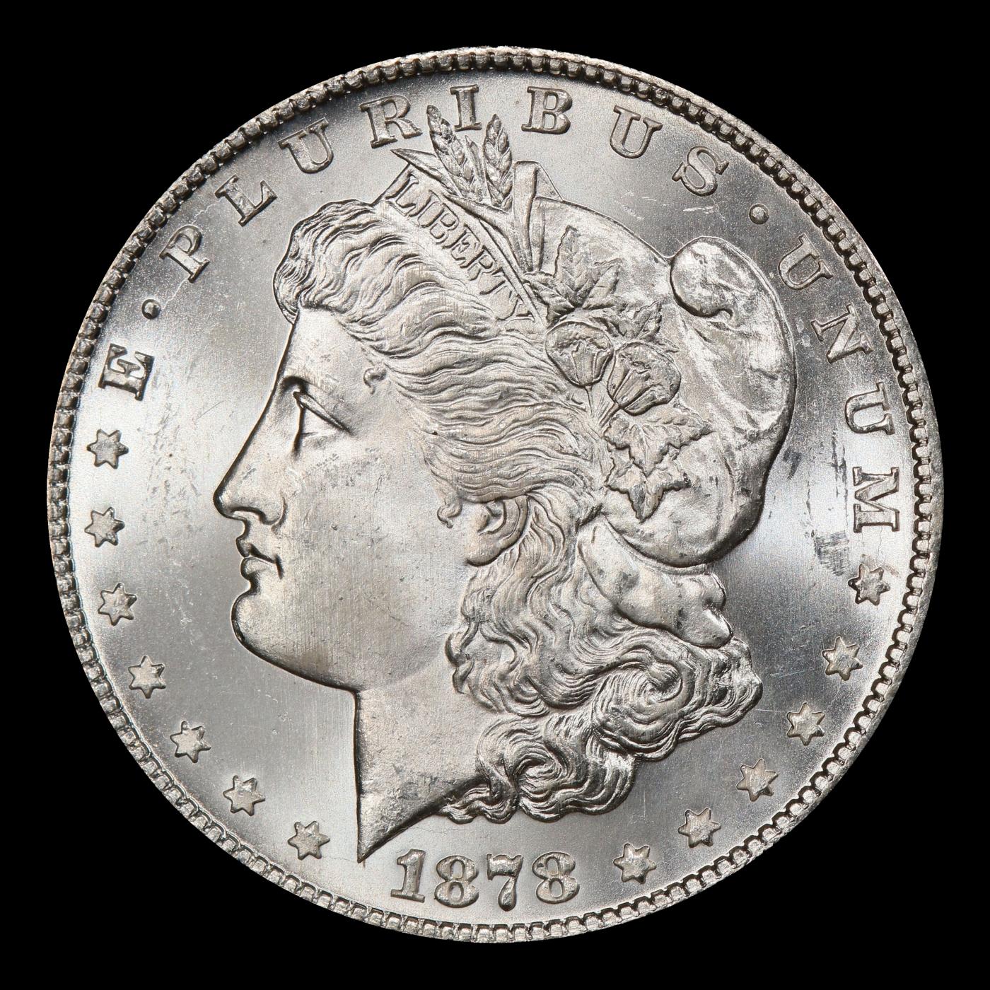 1878-s Morgan Dollar $1 Grades ms65