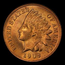 1909 Indian Cent Near Top Pop! 1c ms66+ rd SEGS