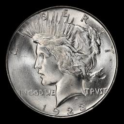 1923-d Peace Dollar Near Top Pop $1 ms66+ SEGS