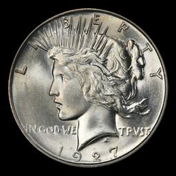 1927-d Peace Dollar Near Top Pop $1 ms65+ SEGS