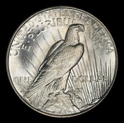 1927-d Peace Dollar Near Top Pop $1 ms65+ SEGS
