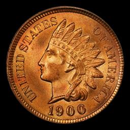1900 Indian Cent . 1c Grades ms65 rd
