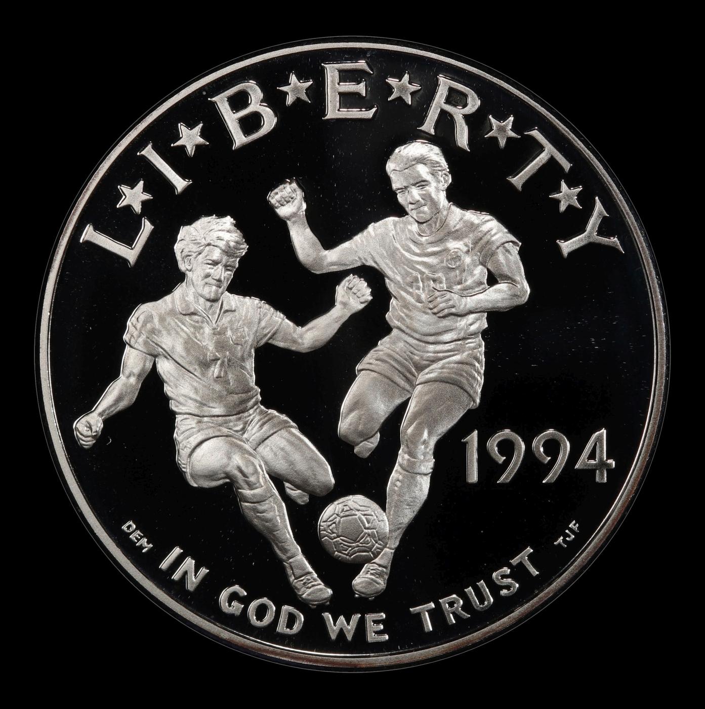 1994-S World Cup Proof Modern Commem Dollar $1 pr70 dcam SEGS