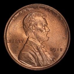 1915-p Lincoln Cent 1c ms66+ rd SEGS