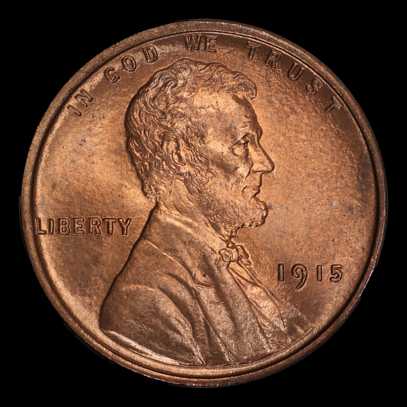 1915-p Lincoln Cent 1c ms66+ rd SEGS
