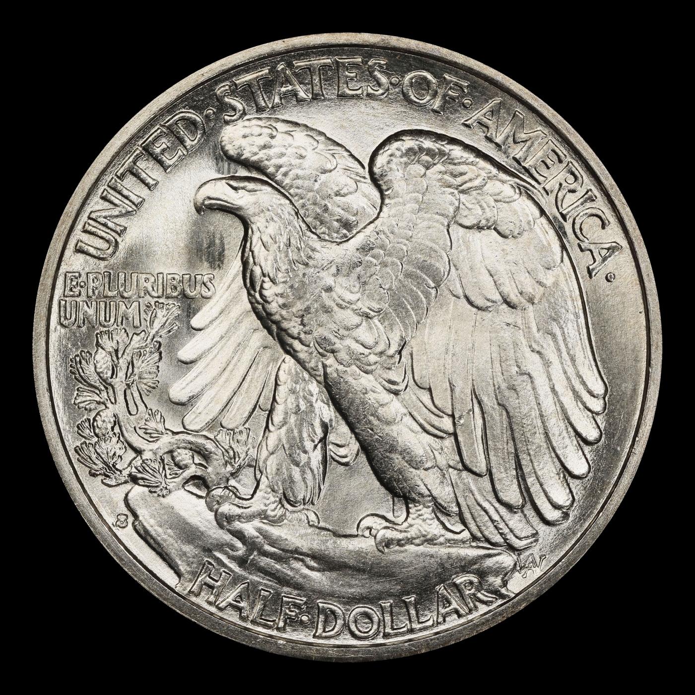 1939-s Walking Liberty Half Dollar 50c ms66 SEGS