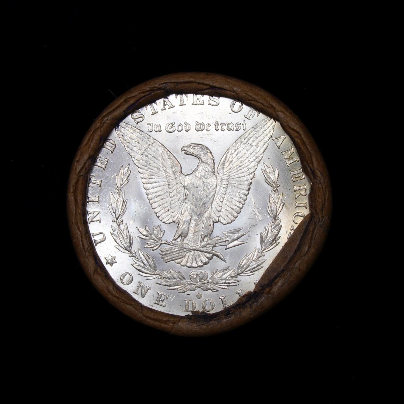 Full solid date 1883-o Uncirculated Morgan silver dollar roll, 20 coins