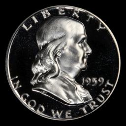 1959 Proof Franklin Half Dollar Near Top Pop! 50c pr68+ DCAM SEGS