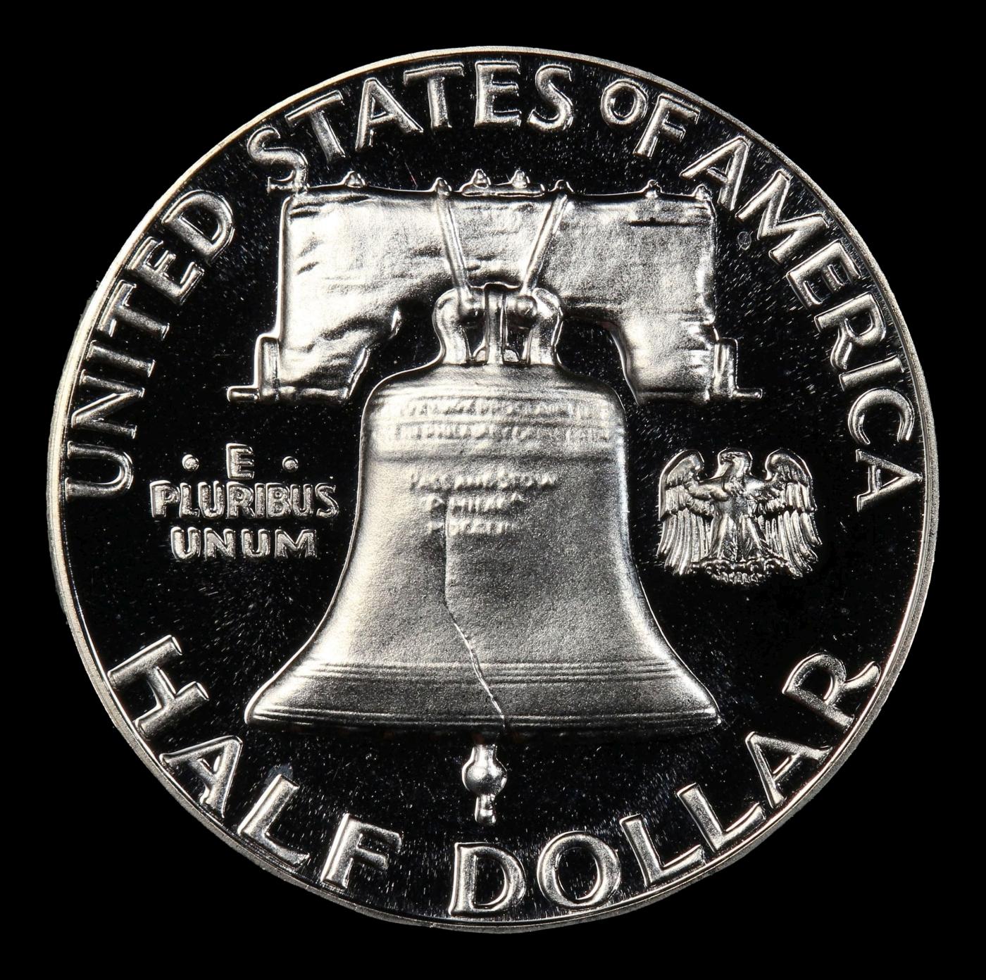 1959 Proof Franklin Half Dollar Near Top Pop! 50c pr68+ DCAM SEGS