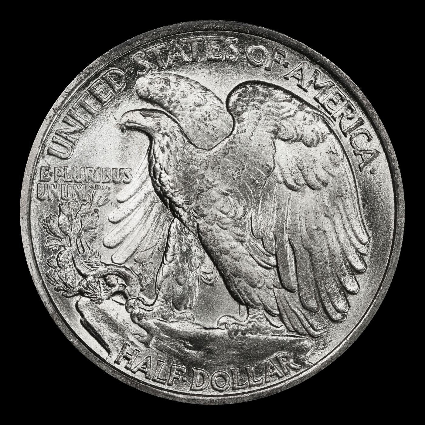 1935-p Walking Liberty Half Dollar Near Top Pop 50c ms67 SEGS