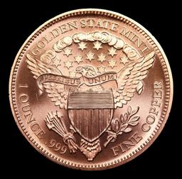 Saint Gaudens Style - 1oz .999 Fine Copper Round