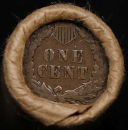 Lincoln Wheat Cent 1c Mixed Roll Orig Brandt McDonalds Wrapper, 1912-p end, Indian other end