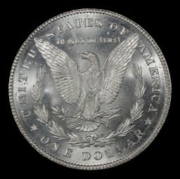 1878-p 7tf Morgan Dollar $1 Grades ms63+